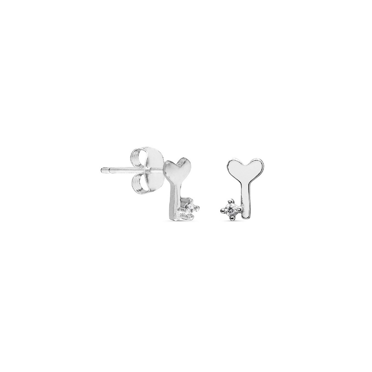 PENDIENTE LLAVE CON CIRCONITA TACO DE 3 UD - PE5178