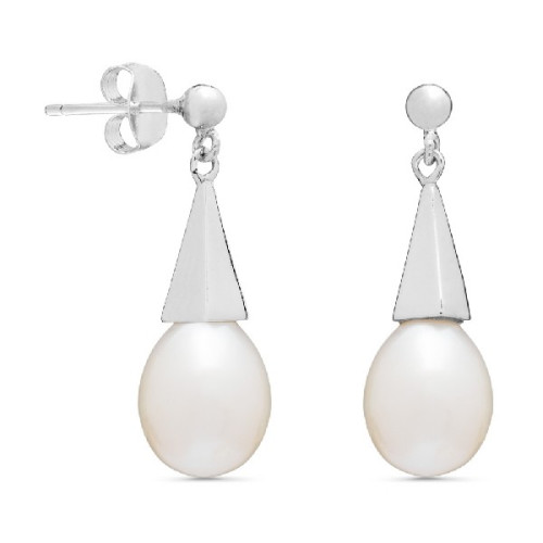 PEND. BOLA + LAGRIMA CON PERLA NATURAL - PE5210