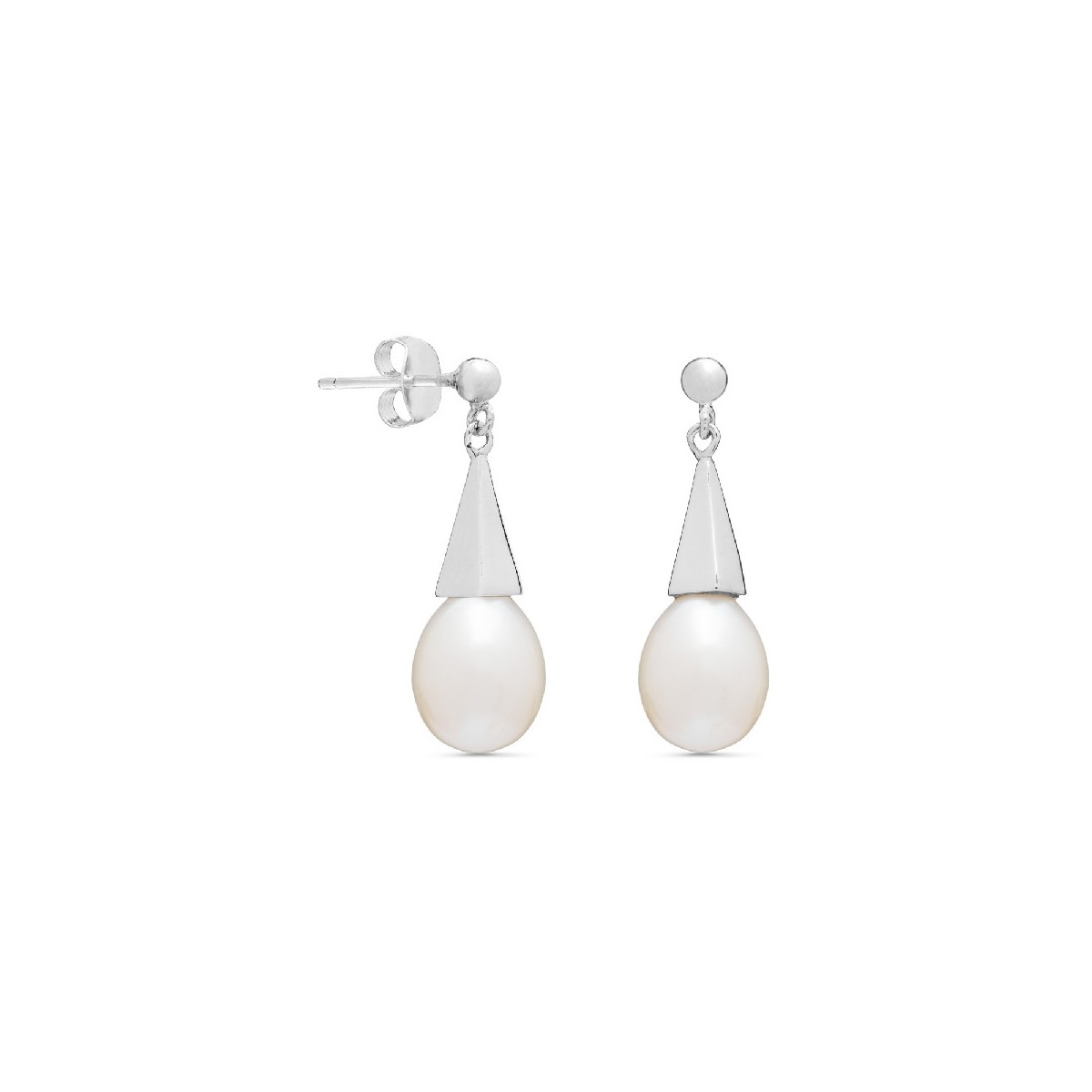 PEND. BOLA + LAGRIMA CON PERLA NATURAL - PE5210