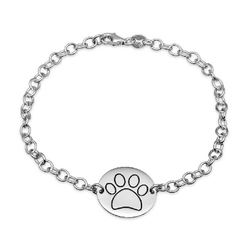 PULSERA HUELLA MASCOTA DISCO 17MM - PU4516
