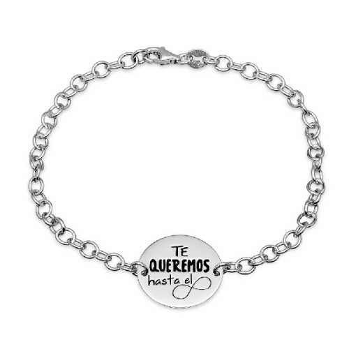 PULSERA T.Q.HASTA EL INFINITO DISCO 17MM - PU4521