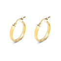 PENDIENTE ARO PLANO LISO 3X15MM CH ORO - PE4889CH
