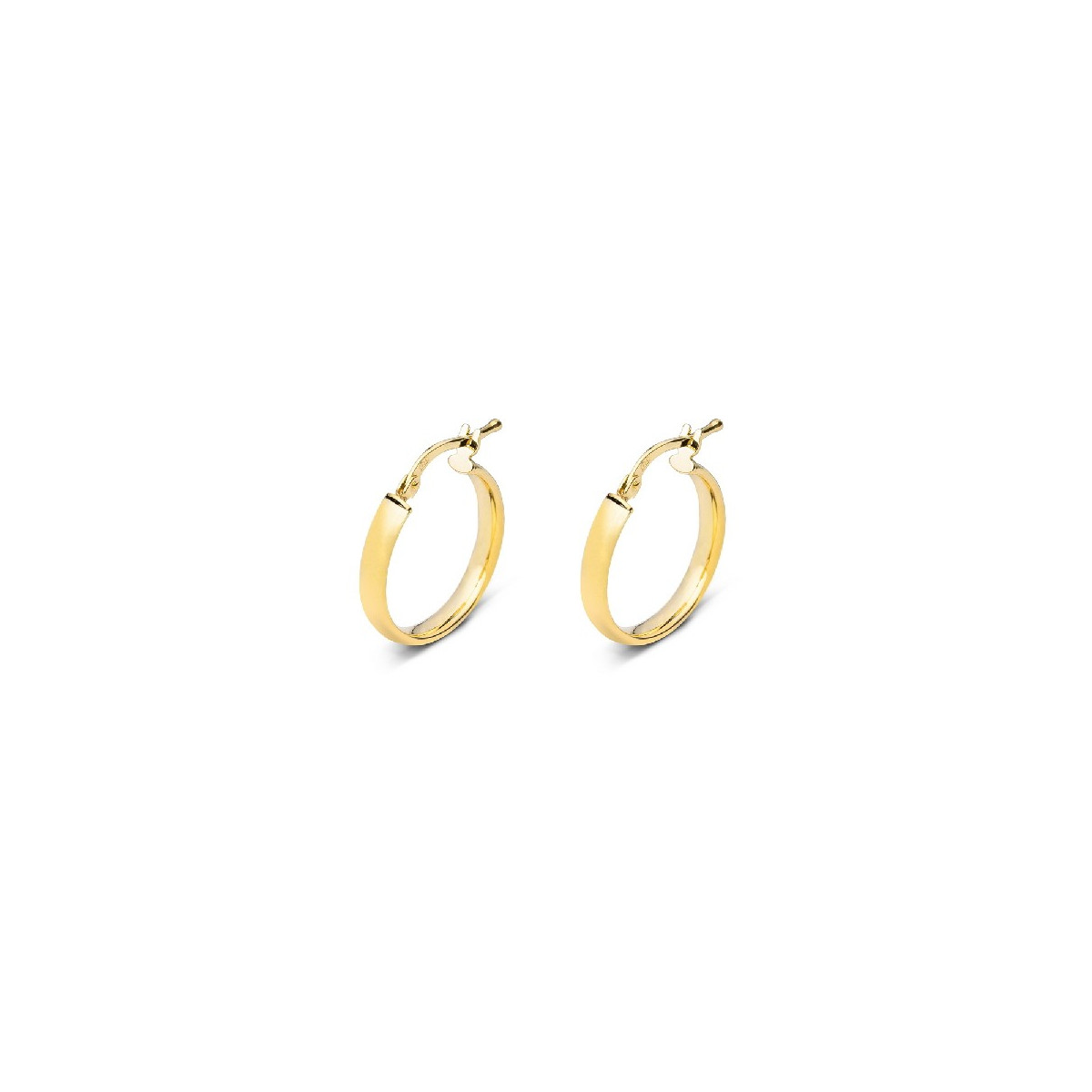 PENDIENTE ARO PLANO LISO 3X15MM CH ORO - PE4889CH