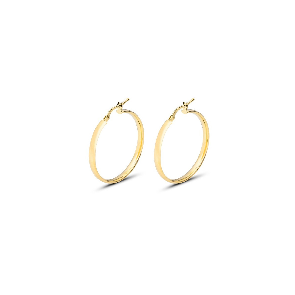 PENDIENTE ARO PLANO LISO 3X25MM CH ORO - PE4891CH