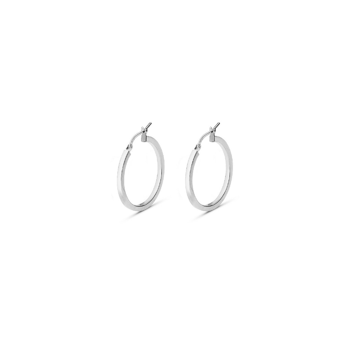 PENDIENTE ARO TUBO CUADRADO 2 X 20 - PE5040R