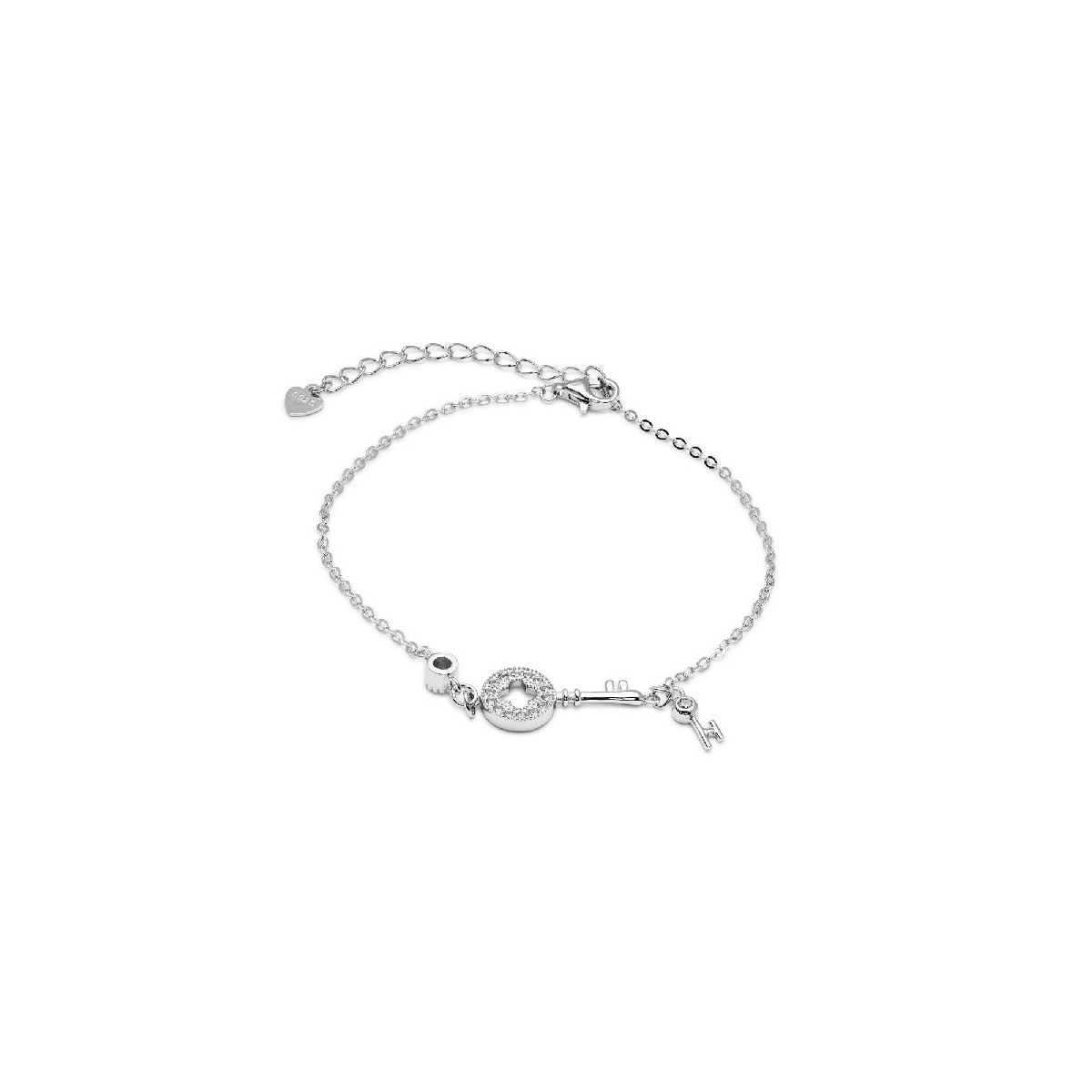 PULSERA 2 LLAVES + CIRCONITA - PU4352
