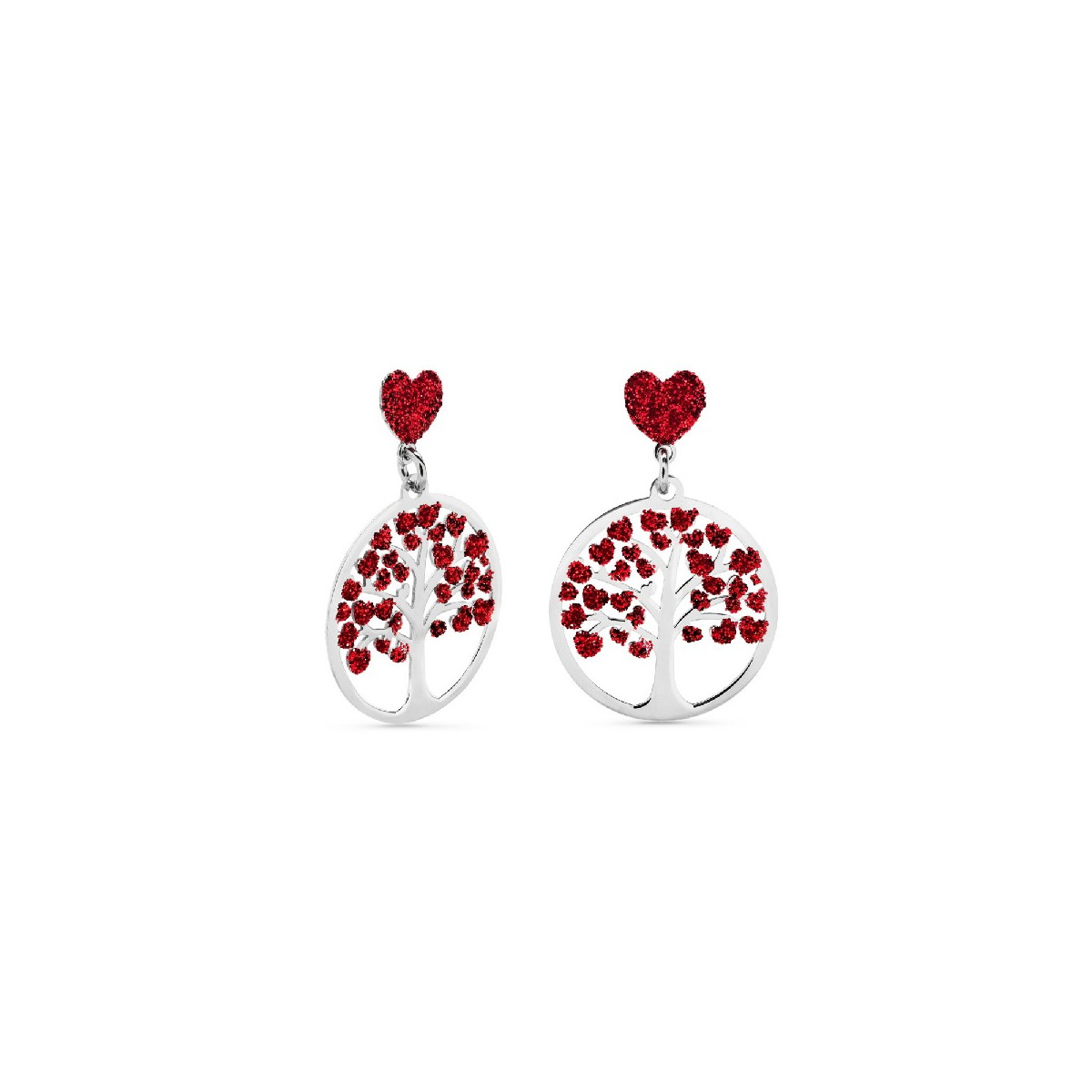 PEND. ARBOL VIDA CORAZONES GLITTER - PE5230