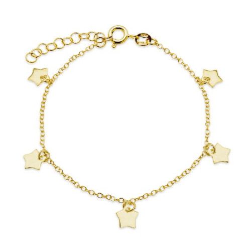 PULSERA CADENA 5 ESTRELLAS COLGANDO - PU4584CH