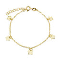 PULSERA CADENA 5 ESTRELLAS COLGANDO - PU4584CH