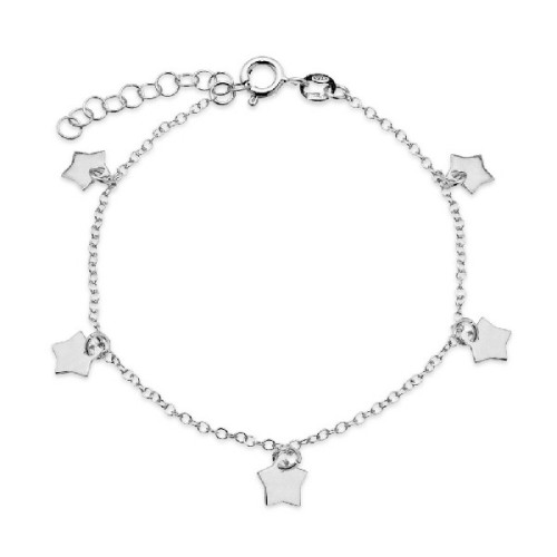 PULSERA CADENA 5 ESTRELLAS COLGANDO - PU4584R