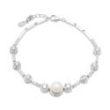 PULSERA BARRAS CIRCONITA PERLA CENTRO - PU4585