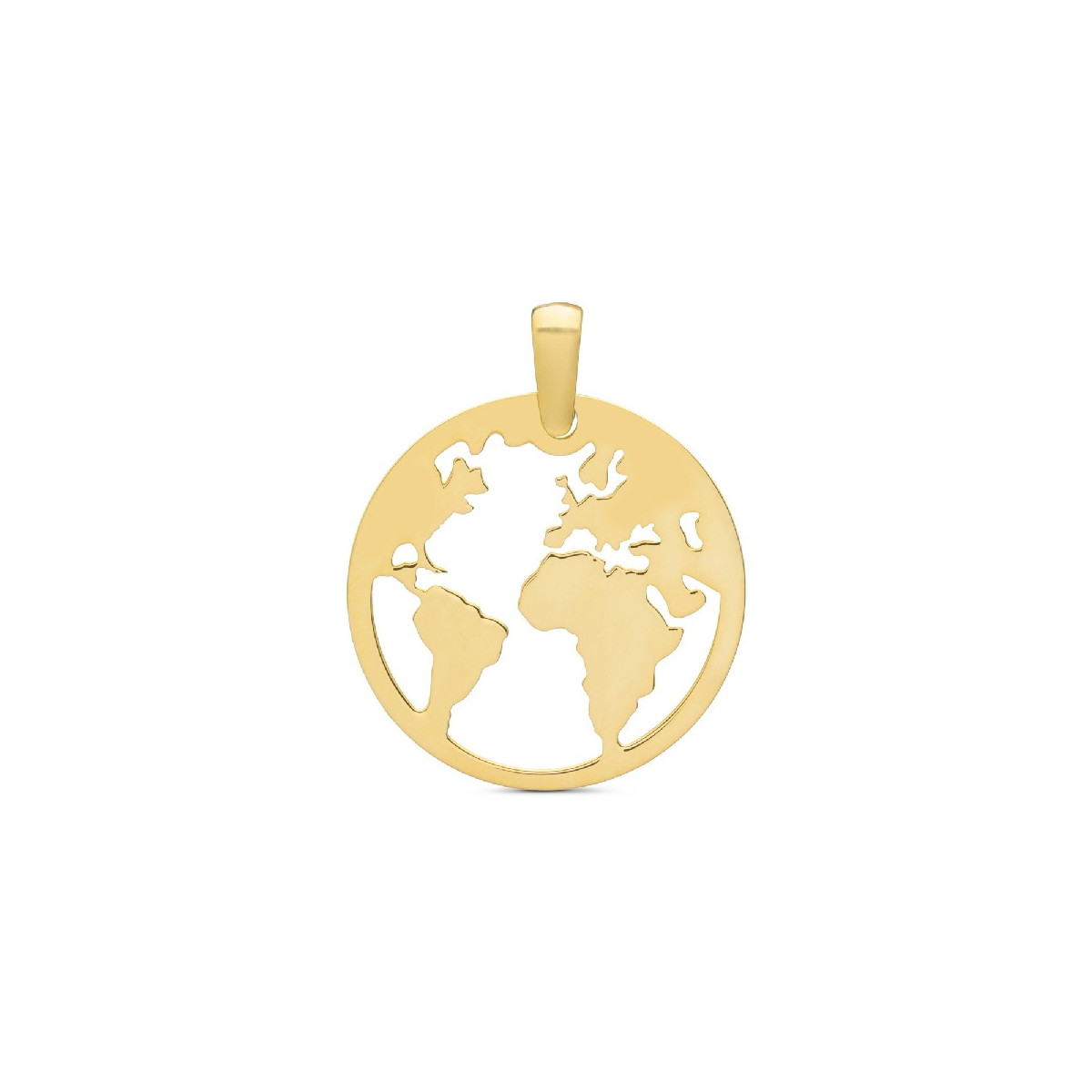 COLGANTE MUNDO CALADO 20MM CHAPADO ORO - CO2655CH