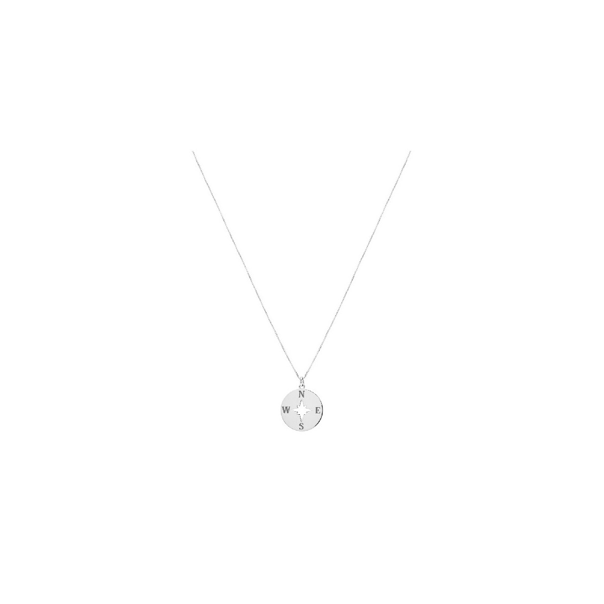 COLGANTE ROSA DE LOS VIENTOS CON CADENA - CO2675
