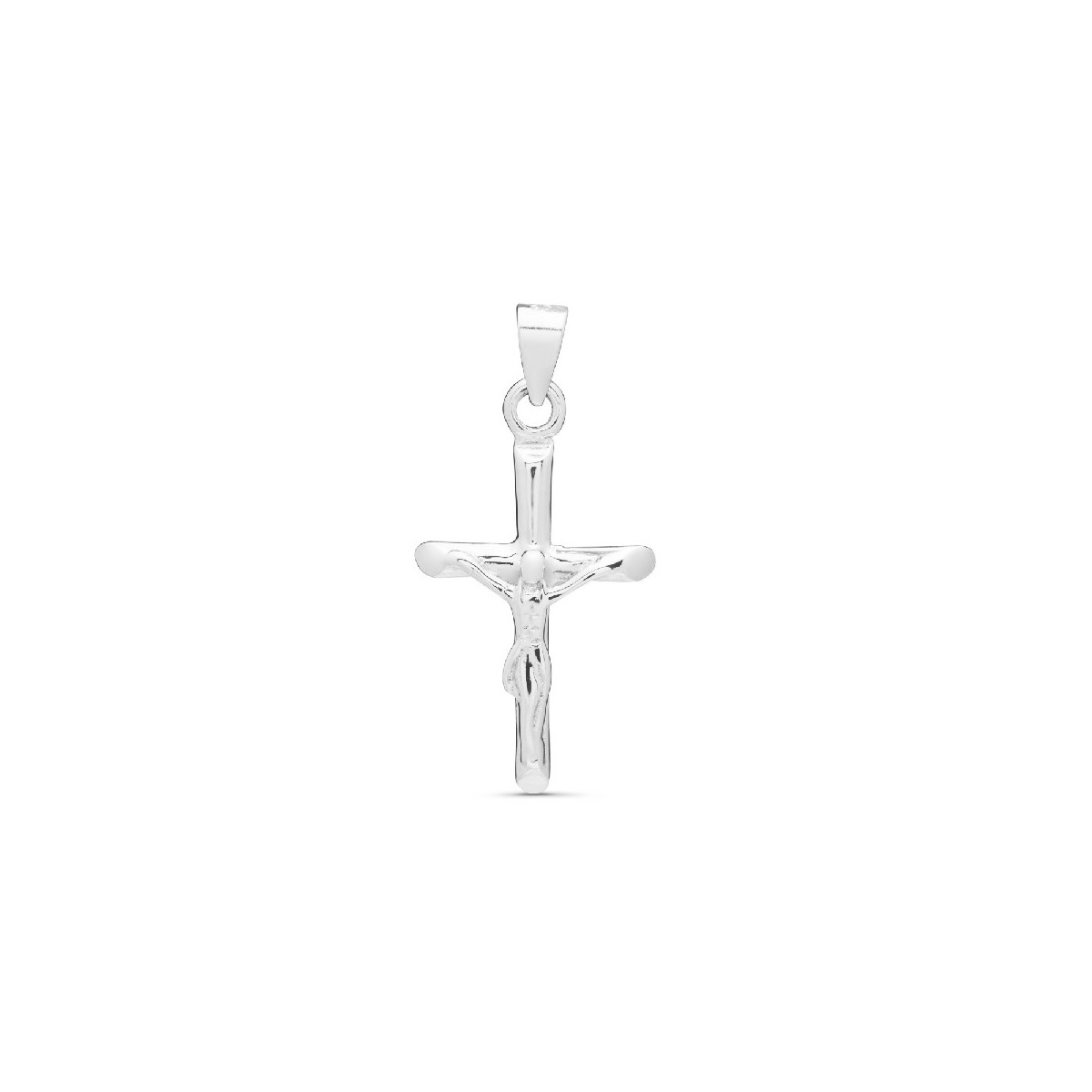COLGANTE CRUZ PALO PEQUEÑO CON CRISTO - CO2693