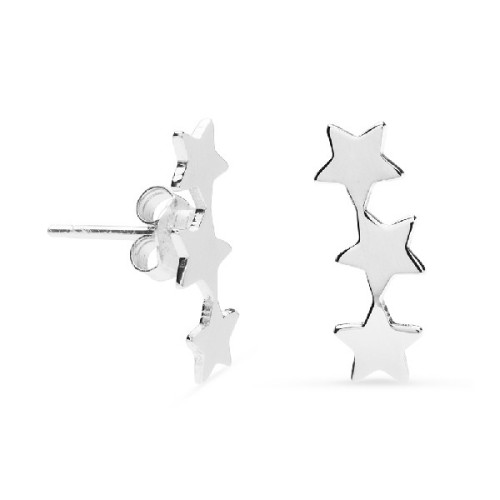 PENDIENTE 3 ESTRELLAS PRESION TREPADOR  - PE4954