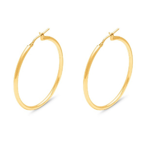 PENDIENTE ARO 2 X 35 CHAPADO ORO - PE5287CH