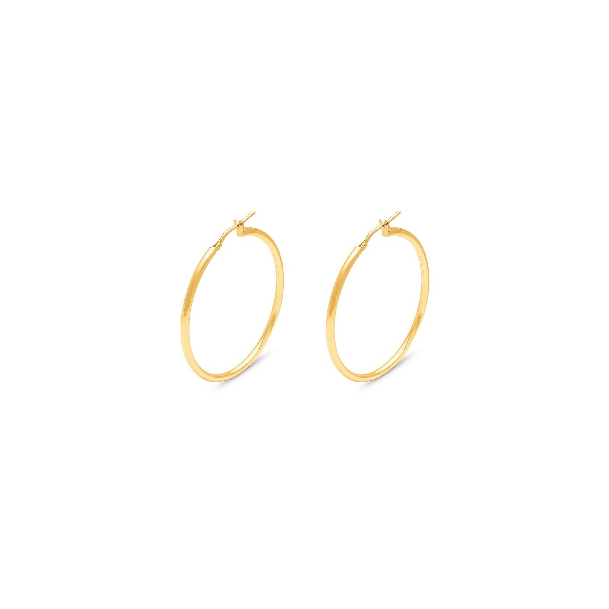 PENDIENTE ARO 2 X 35 CHAPADO ORO - PE5287CH