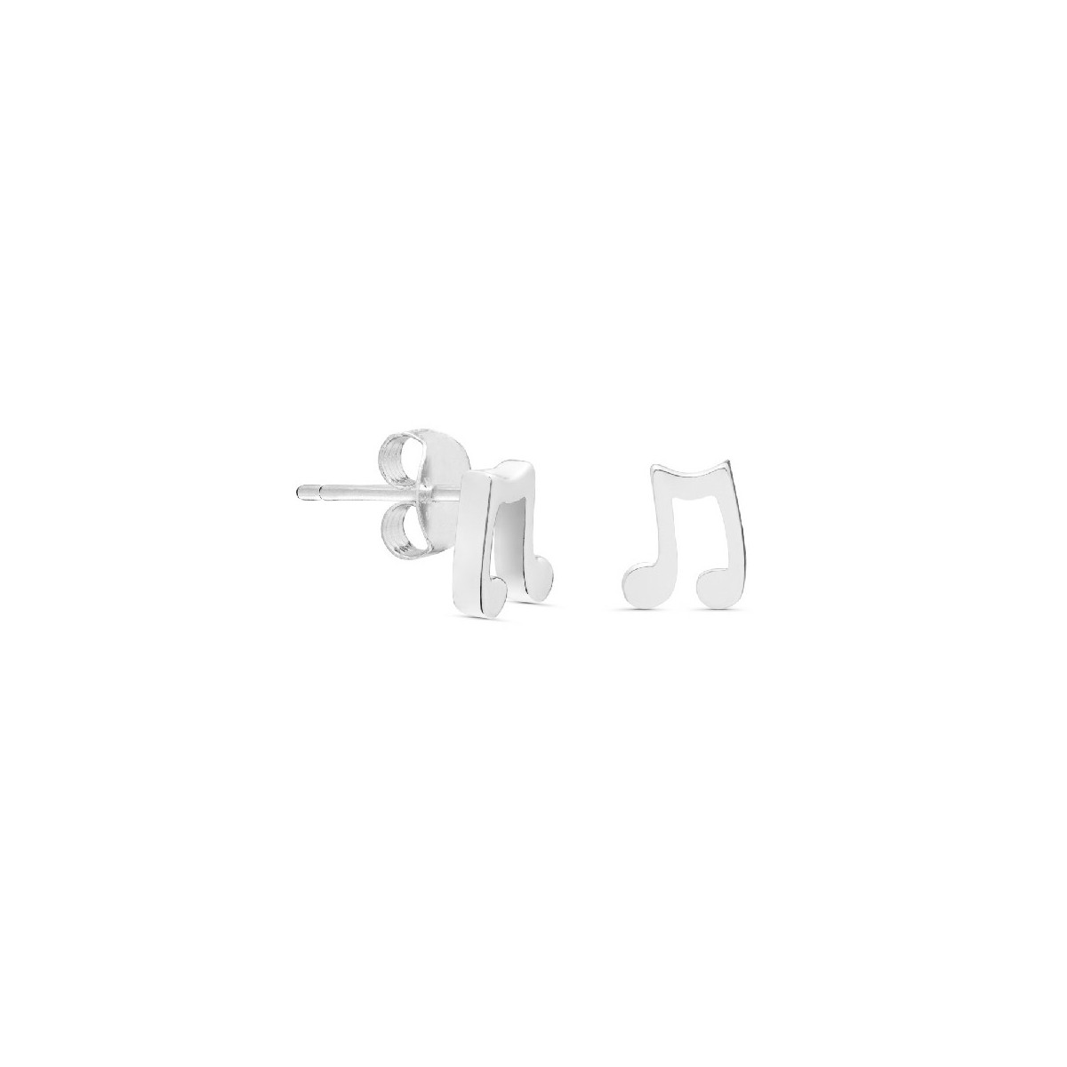 PENDIENTE NOTA MUSICAL LISO, TACO DE 3 UD - PE5339