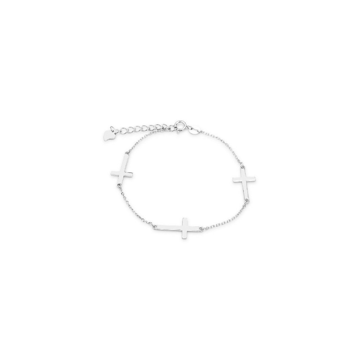 PULSERA 3 CRUCES LISAS EN LINEA - PU4640