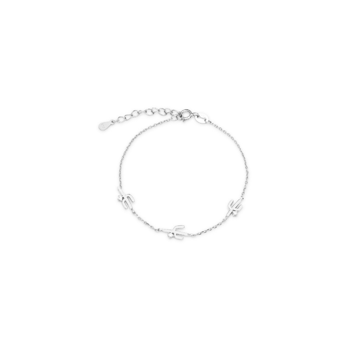 PULSERA 3 CACTUS EN LINEZ CIRCONITA - PU4659
