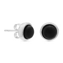 PENDIENTE REDONDO ONIX - PE5388/10