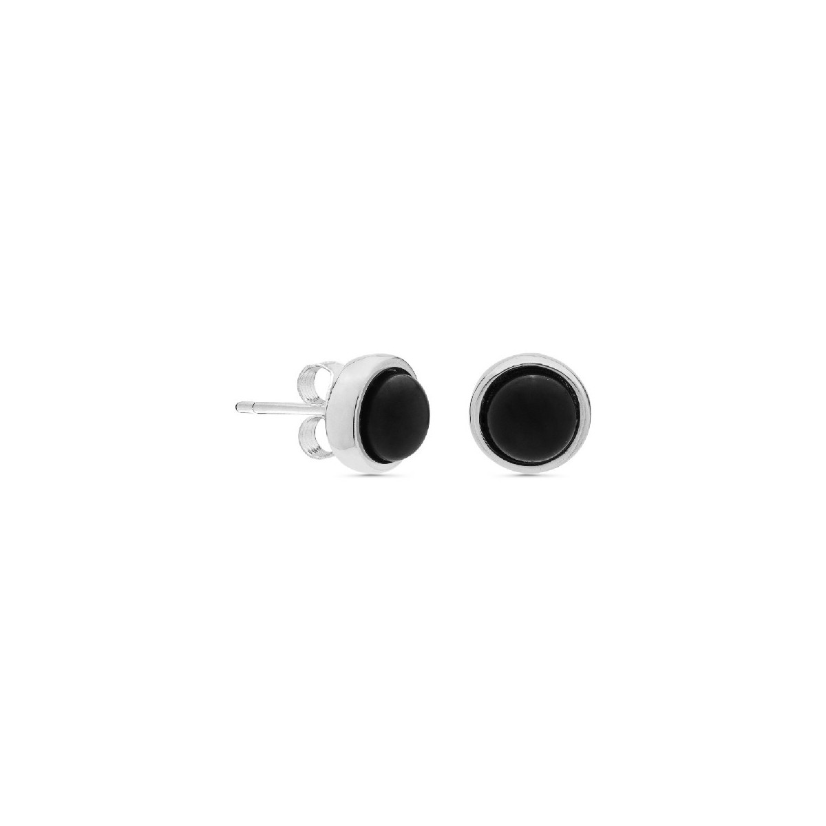 PENDIENTE REDONDO ONIX - PE5388/10
