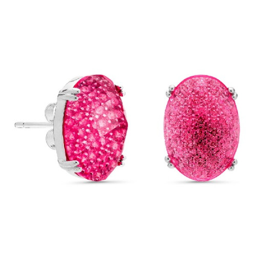 PEND. OVAL MICRO+PIEDRA ENCIMA FACETADA - PE5392/13
