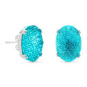 PEND.OVAL MICRO+PIEDRA ENCIMA FACETADA - PE5392/18