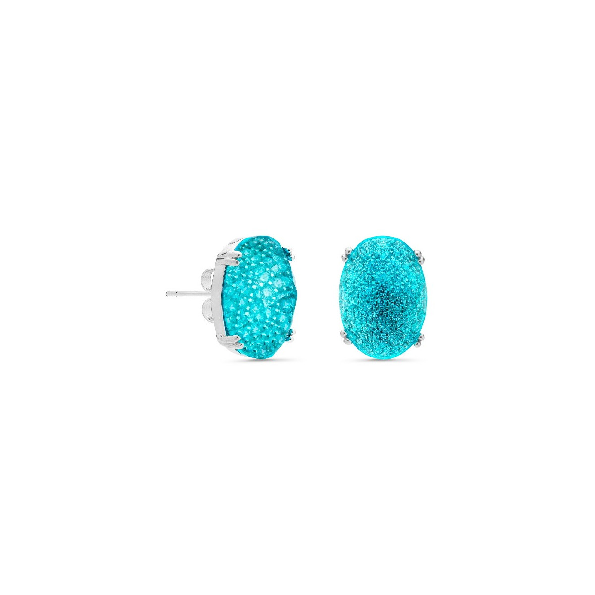 PEND.OVAL MICRO+PIEDRA ENCIMA FACETADA - PE5392/18