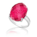 SORTIJA OVAL MICRO+PIEDRA ENCIMA BRAZO CIRCONITA - SO1403/13