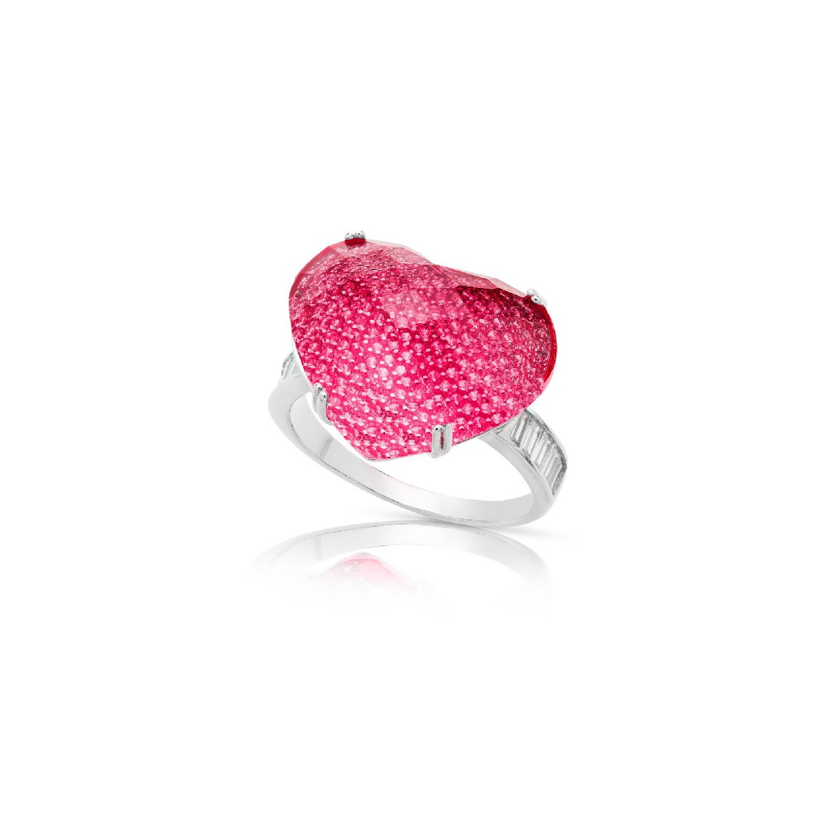 SORTIJA CORAZON MICRO+PIEDRA ENCIMA BRAZO CIRCONITA - SO1404/13