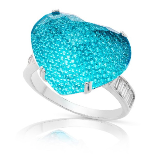 SORTIJA CORAZON MICRO+PIEDRA ENCIMA BRAZO CIRCONITA - SO1404/18