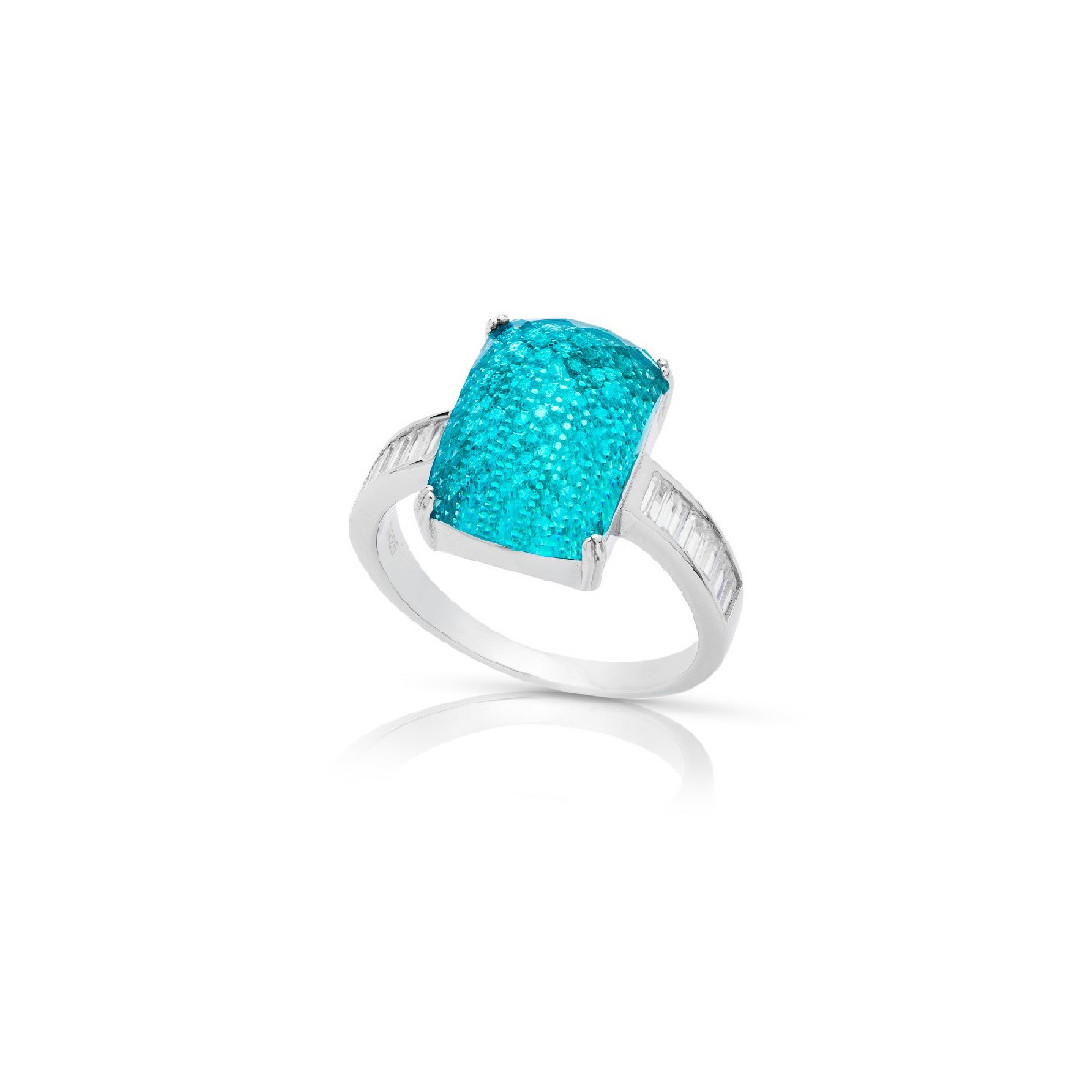 SORTIJA RECTANG MICRO+PIEDRA ENCIMA  - SO1406/18