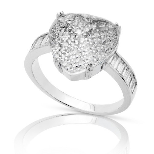SORTIJA CORAZON MICRO PEQ.+PIEDRA FACETADA - SO1408/04