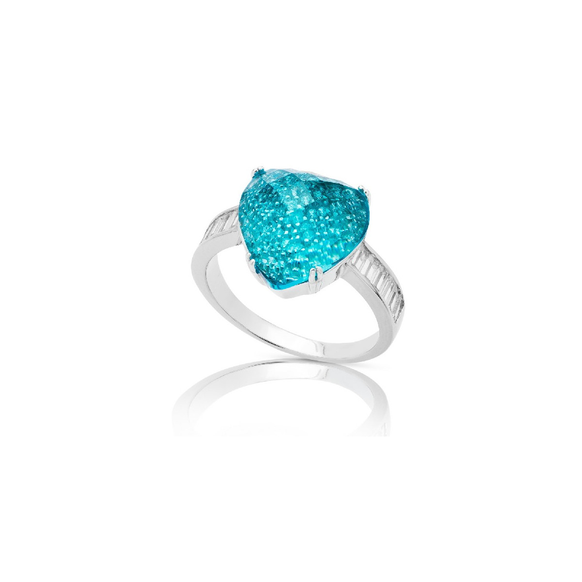 SORTIJA CORAZON MICRO PEQ.+PIEDRA FACETADA - SO1408/18
