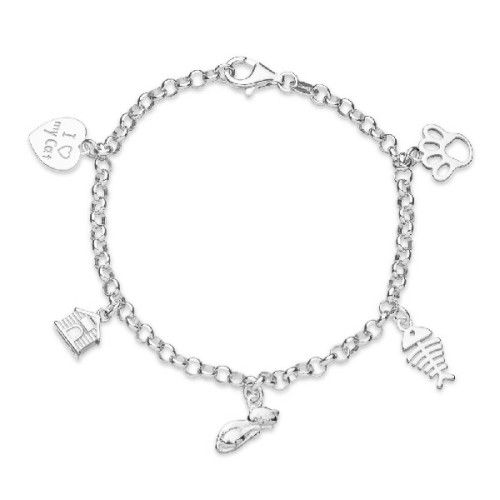 PULSERA AMIGOS DE LOS GATOS RODIO - PU4774