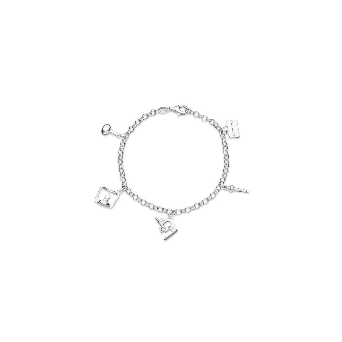 PULSERA DE LA BIOLOGA/QUIMICA RODIO - PU4782