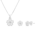 JUEGO FLOR 5 PETALOS. COLGANTE CON CADENA. - JU3048