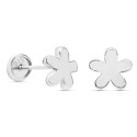 PENDIENTE FLOR LISA 5 PETALOS ROSCA, TACO DE 3 UD.  - PE5453