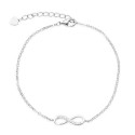 PULSERA INFINITO MITAD LISO MITAD CIRCONITA - PU4737 PULSERA INFINITO MITAD LISO MITAD CIRCONITA - PU4737