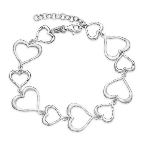 PULSERA CORAZONES EN LINEA - PU4755R