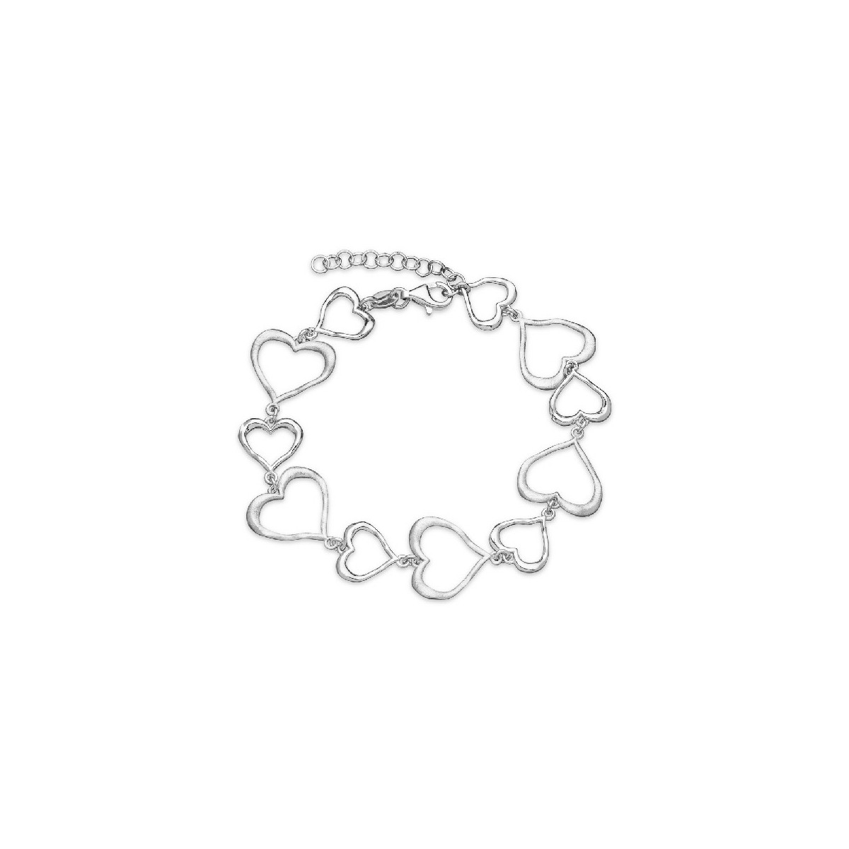 PULSERA CORAZONES EN LINEA - PU4755R