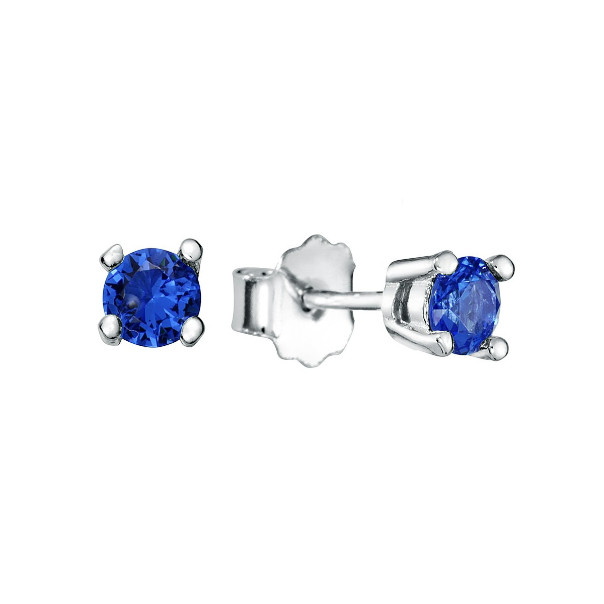 PENDIENTE CIRCONITA 4MM 4 GARRAS - PE4583/03