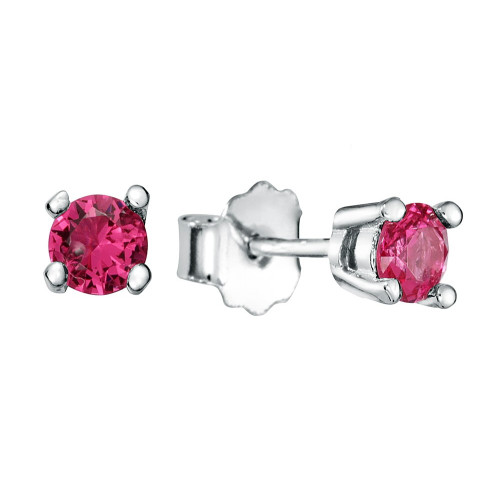 PENDIENTE CIRCONITA 4 MM 4 GARRAS - PE4583/13
