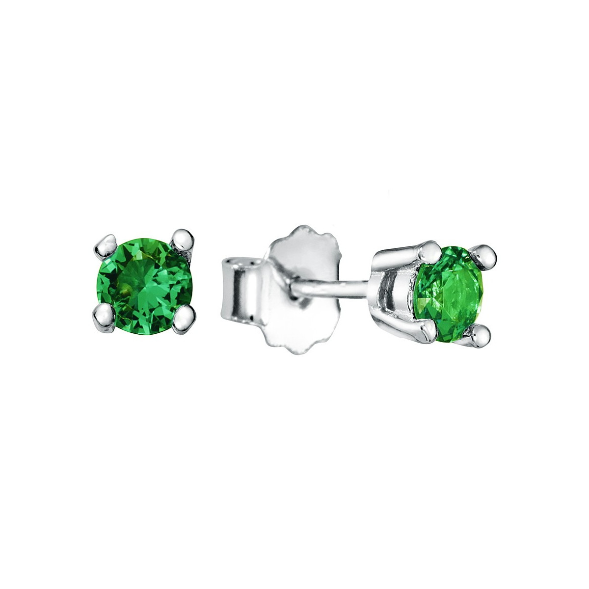 PENDIENTE CIRCONITA 4 MM 4 GARRAS - PE4583/16