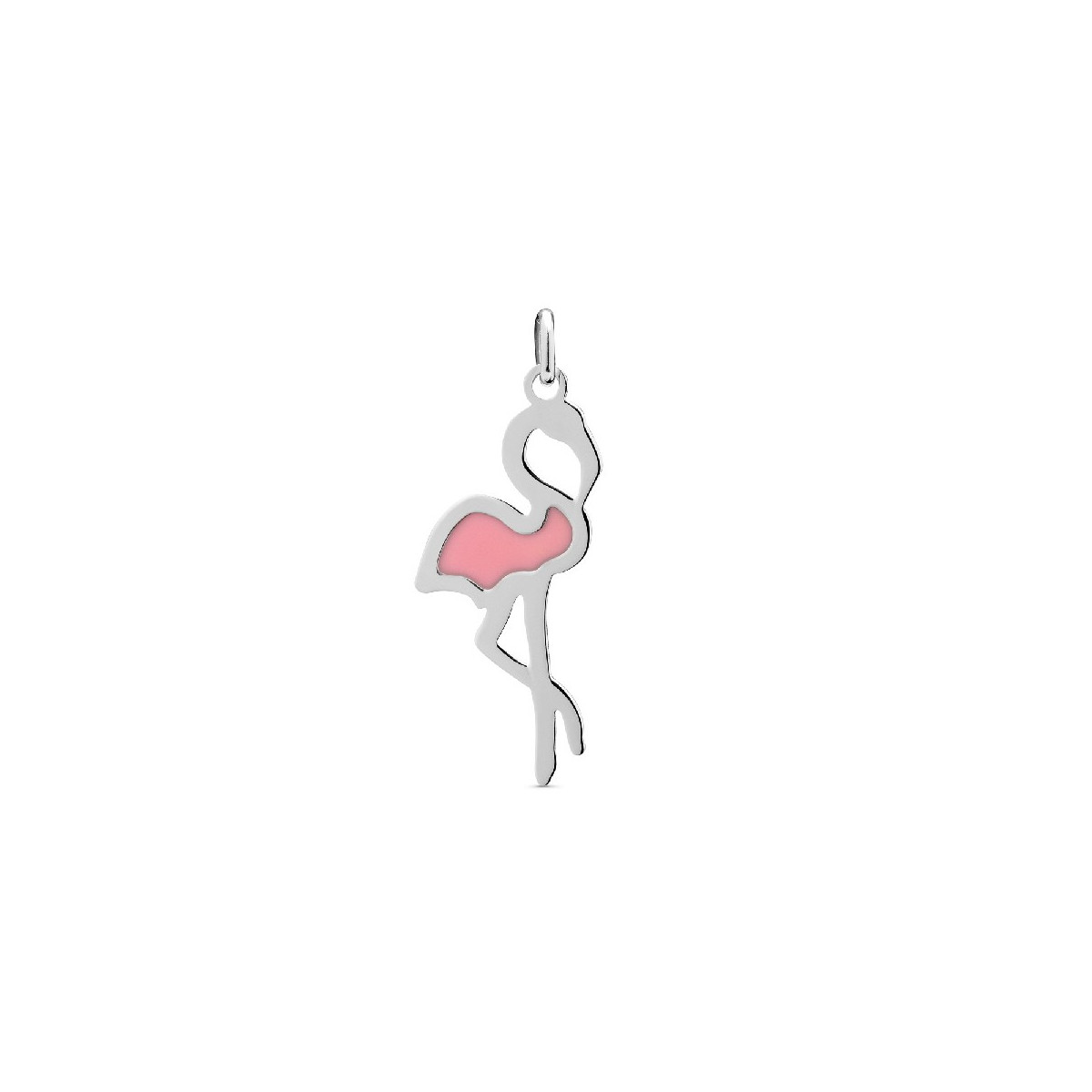COLGANTE FLAMENCO ROSA, SIN CADENA. - CO2736