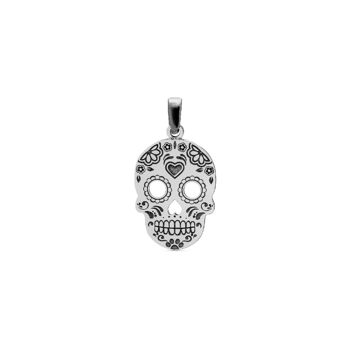 COLGANTE CALAVERA PLANA ENVEJECIDA, SIN CADENA. - CO2738 COLGANTE CALAVERA PLANA ENVEJECIDA, SIN CADENA. - CO2738