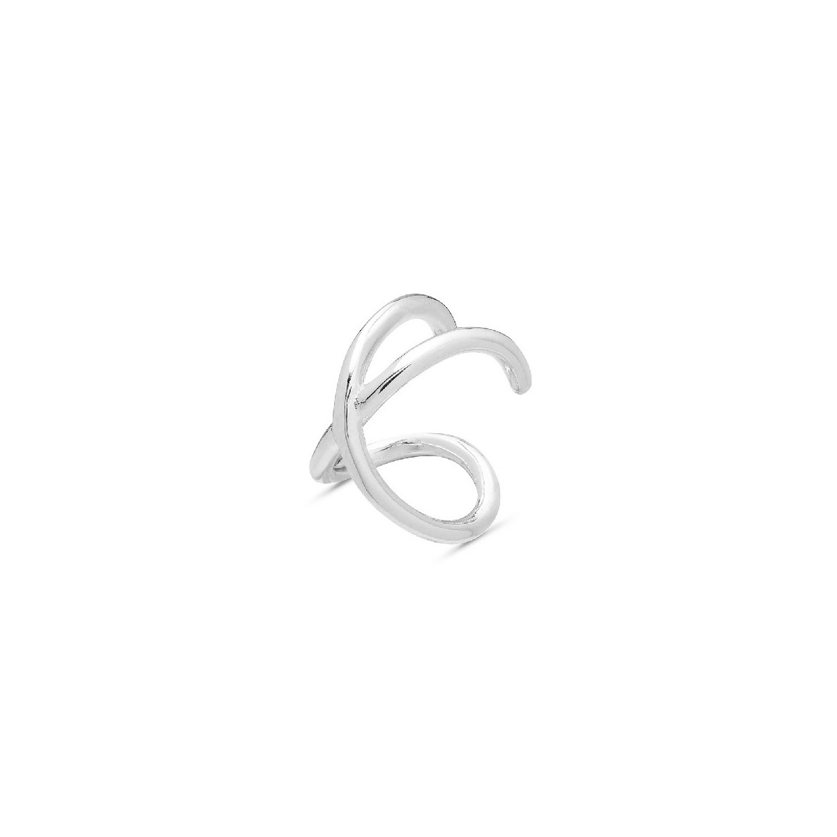 PENDIENTE EAR CUFF 2 LINEAS CRUZADAS - PE5509