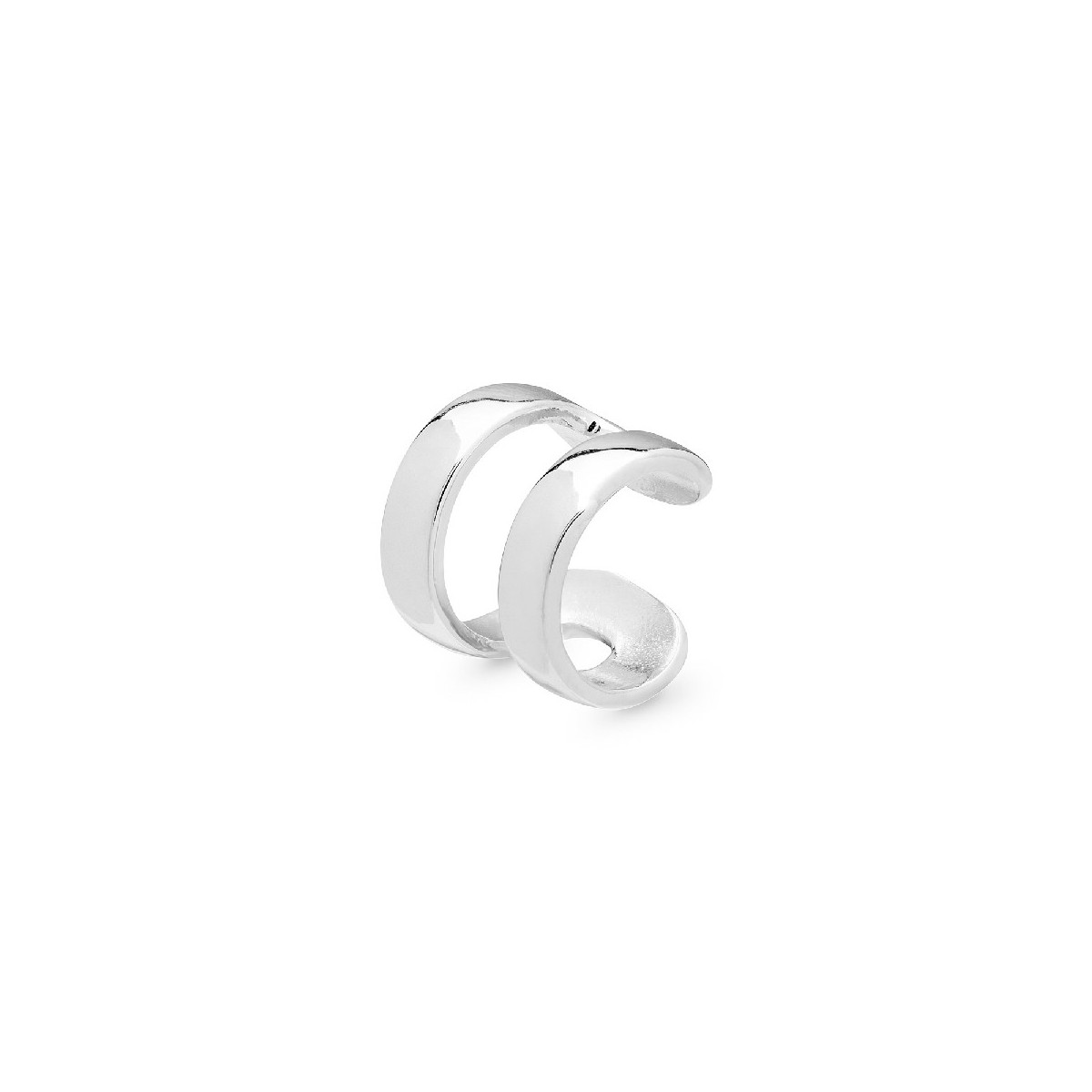 PENDIENTE EAR CUFF 2 LINEAS PLANAS, SOLO UNA UNIDAD - PE5513