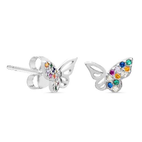 PEND. MARIPOSA MITAD LISA MITAD CZ MULTI - PE5536/24